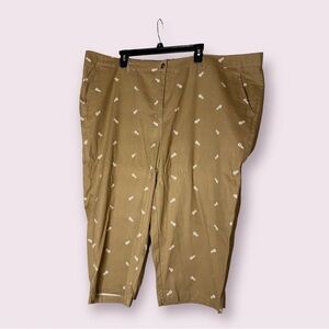 NWOT Woman Within Khaki Capris